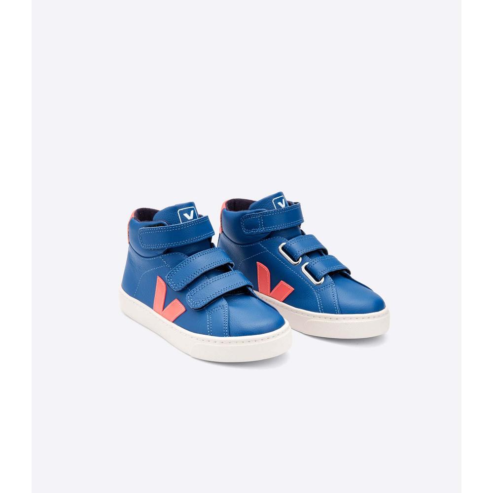 Kids' Veja ESPLAR MID CHROMEFREE High Tops Blue | ZA 680OKI